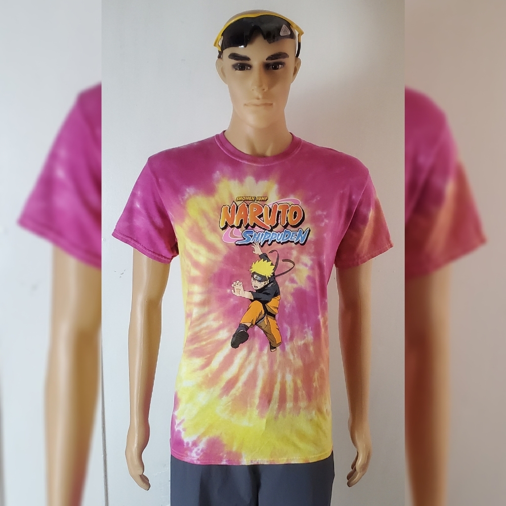 NARUTO SHIPPUDEN TYE DYE TSHIRT MEN'S
